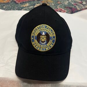 Mens’s Houston Police Department Embroidered Black Baseball Cap